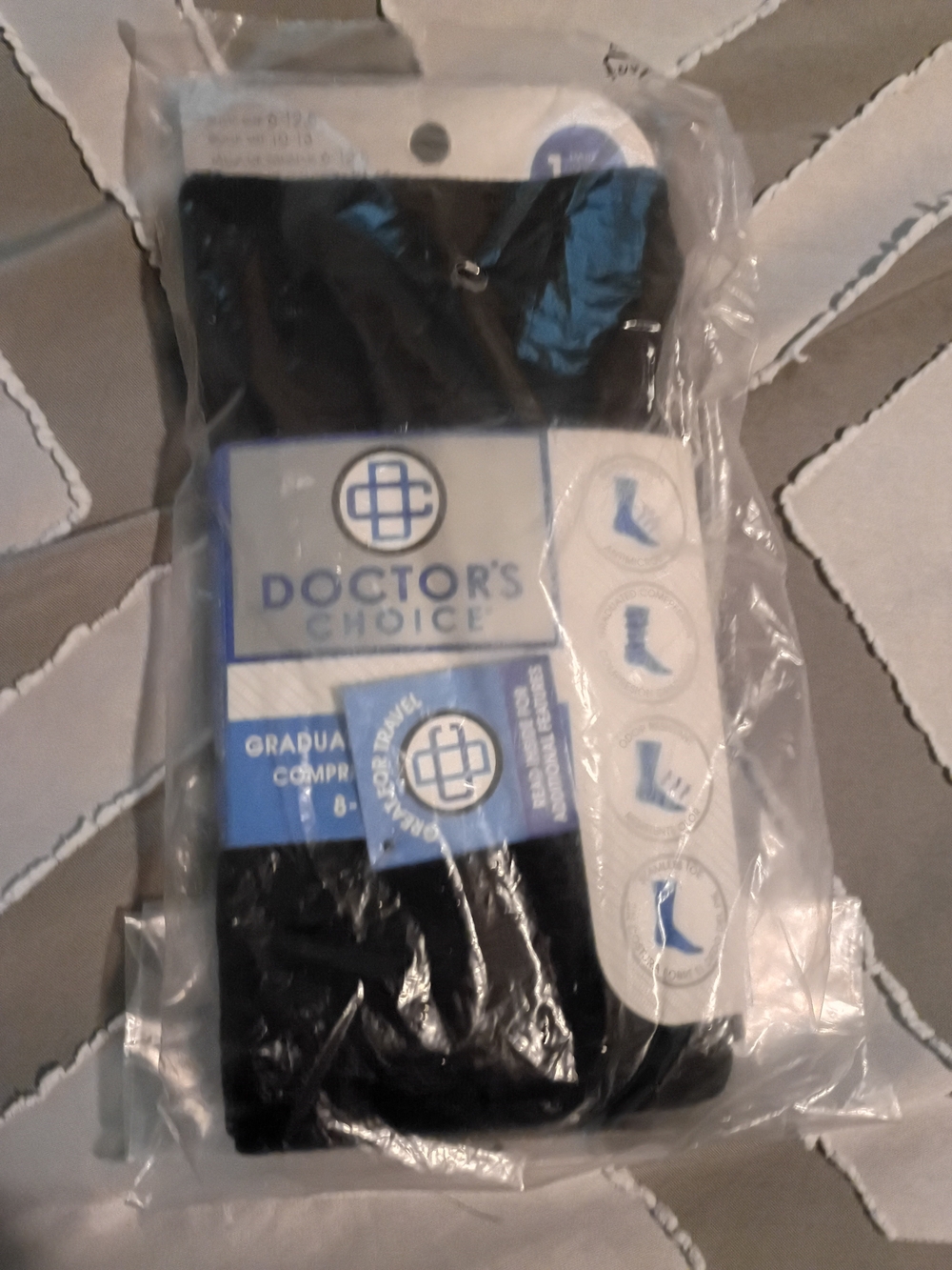 Black Men's Compression Dress Socks